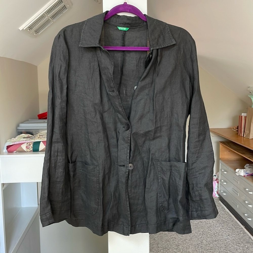 Linen blazer small United colors of Benetton